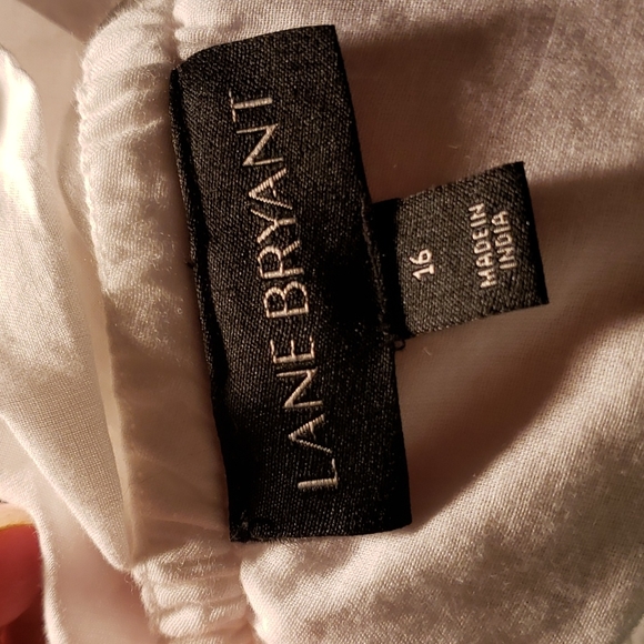 Womans Lane Bryant White off the shoulder maxi dress with ruffled - Picture 5 of 5